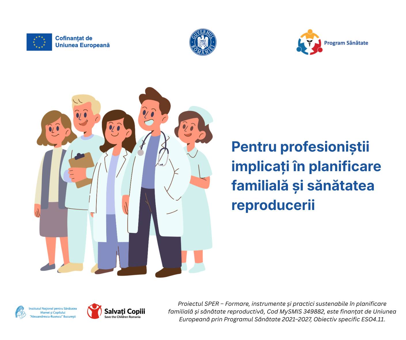 Salvați Copiii România: Am demarat procesul de recrutare pentru grupul țintă în cadrul proiectului SPER – Formare, instrumente și practici sustenabile în planificare familială și sănătate reproductivă