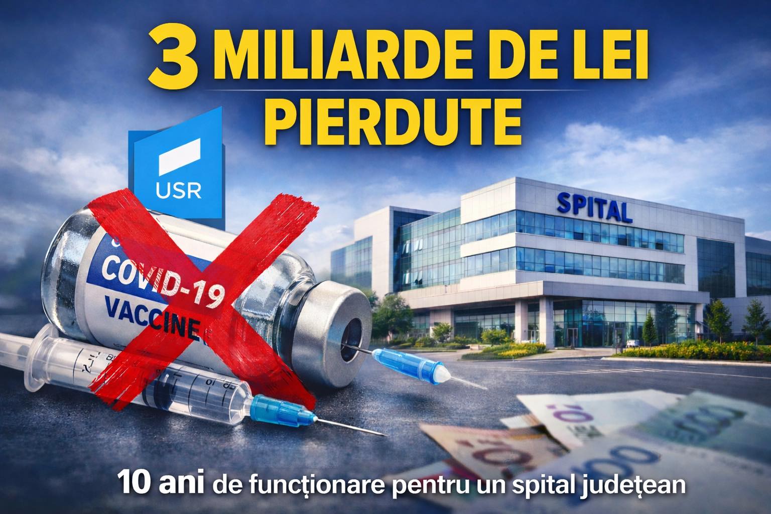 Fostul director al SJU Bacău: 600 de milioane de euro aruncate. Un spital pierdut. 10 ani de sănătate risipiți.