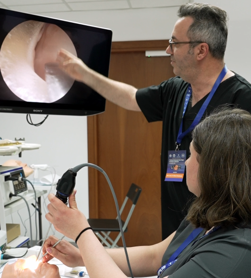VIDEO Curs de chirurgie endoscopică rinosinuzală, destinat medicilor rezidenți, coordonat de prof. univ. dr. Răzvan Hainăroșie