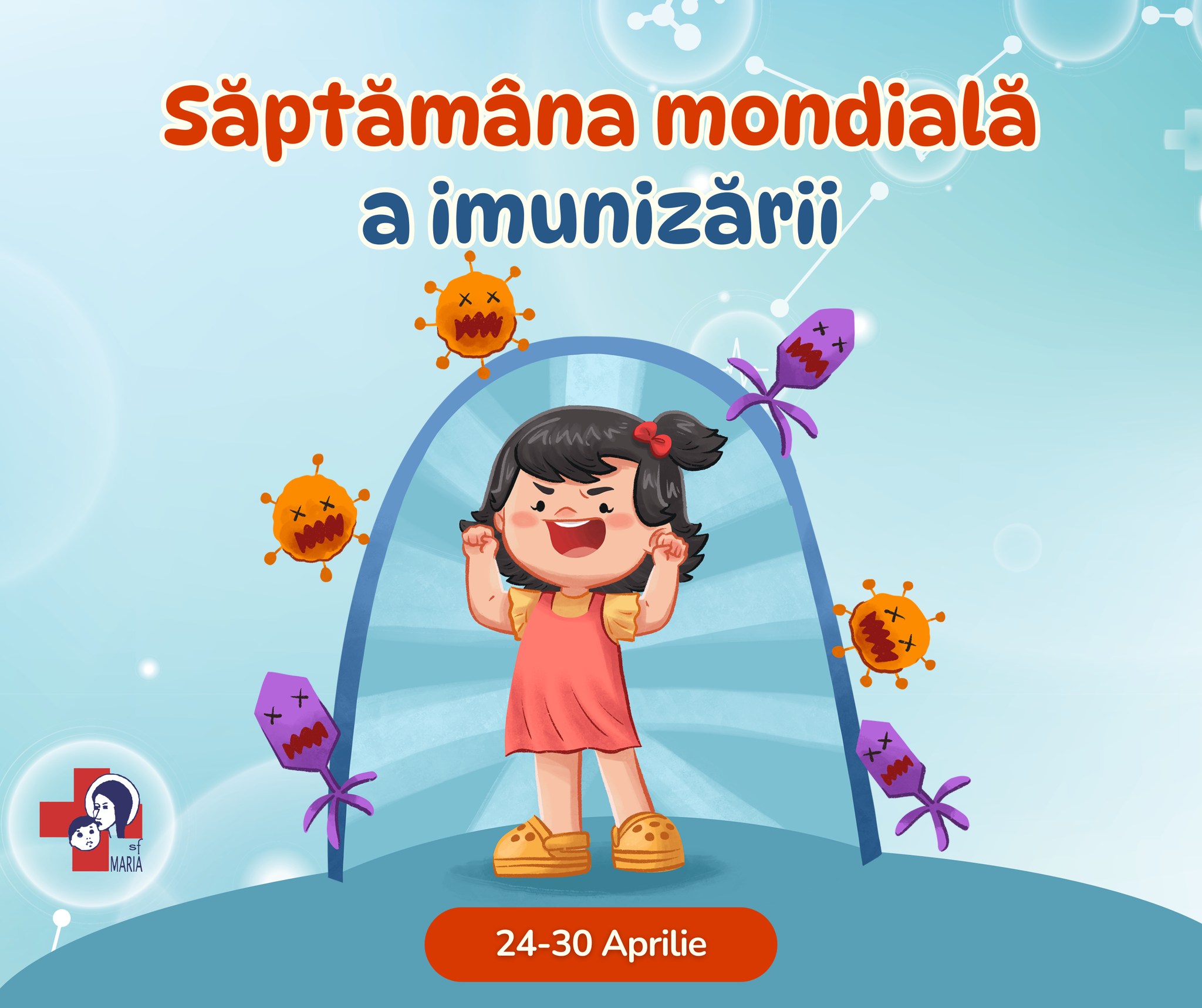 Spitalul „Sfânta Maria” Iași atrage atenția asupra importanței vaccinării în Săptămâna Mondială a Imunizării