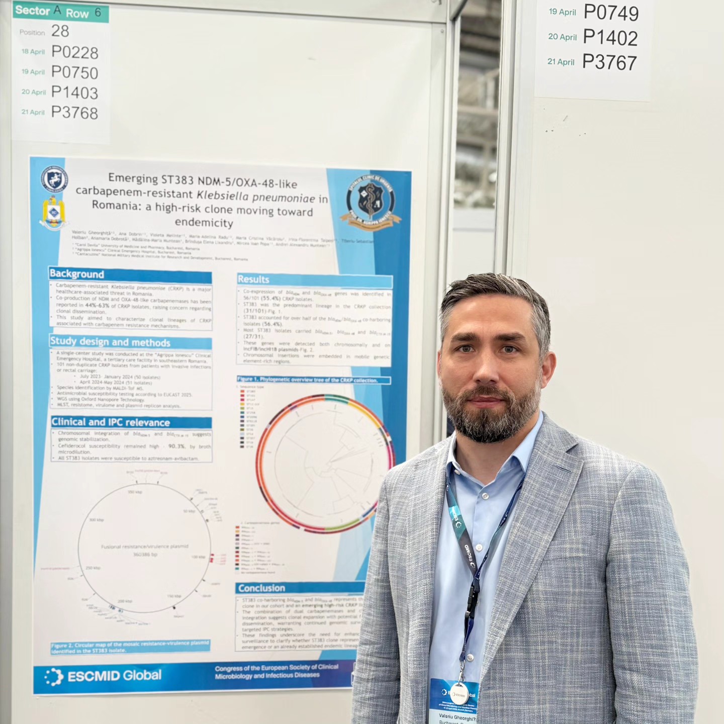 Prof. univ. dr. Valeriu Gheorghiță susține, pe baza datelor prezentate la ECCMID, că o clonă ST383 de Klebsiella pneumoniae rezistentă la carbapeneme ar putea fi deja endemică în România
