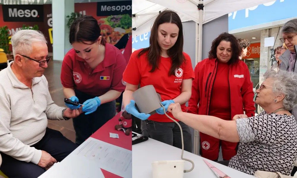 „Maratonul Sănătății – Prevenția salvează vieți”: Unu din doi români consultați de Crucea Roșie Română are glicemia peste limite