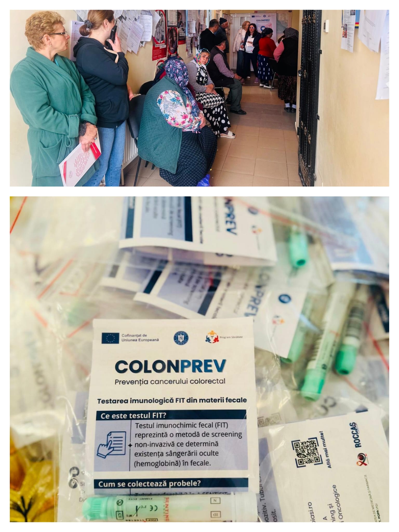 Primele teste FIT pentru depistarea cancerului colorectal, realizate în cadrul proiectului COLONPREV derulat de IRO Iași
