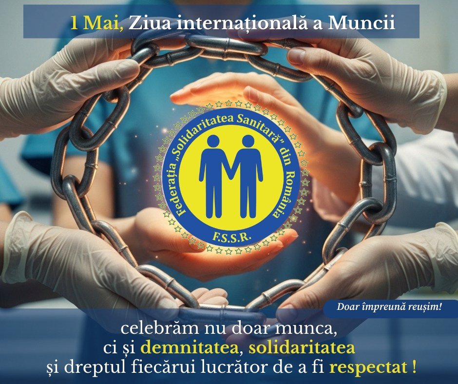 FSSR: 1 Mai ne reamintește că progresul nu vine de la sine, ci se construiește prin solidaritate, voce comună și implicare