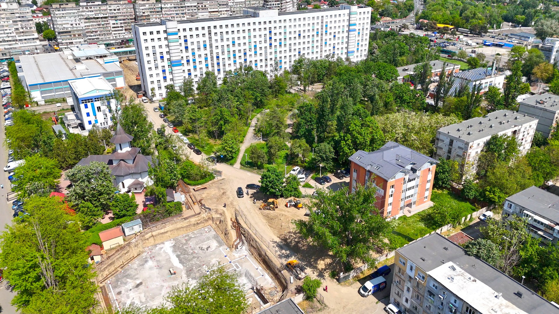 Galați: Lucrările la Centrul de Îngrijiri Paliative avansează, după excavarea a 700 mp și nivelarea terenului, în prezent fiind realizată trasarea structurii