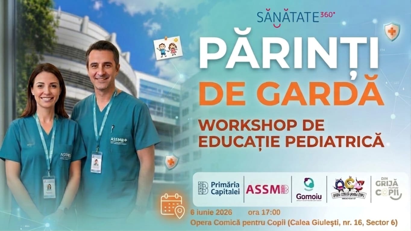 ASSMB organizează un workshop de educație pediatrică „Părinți de gardă” la București