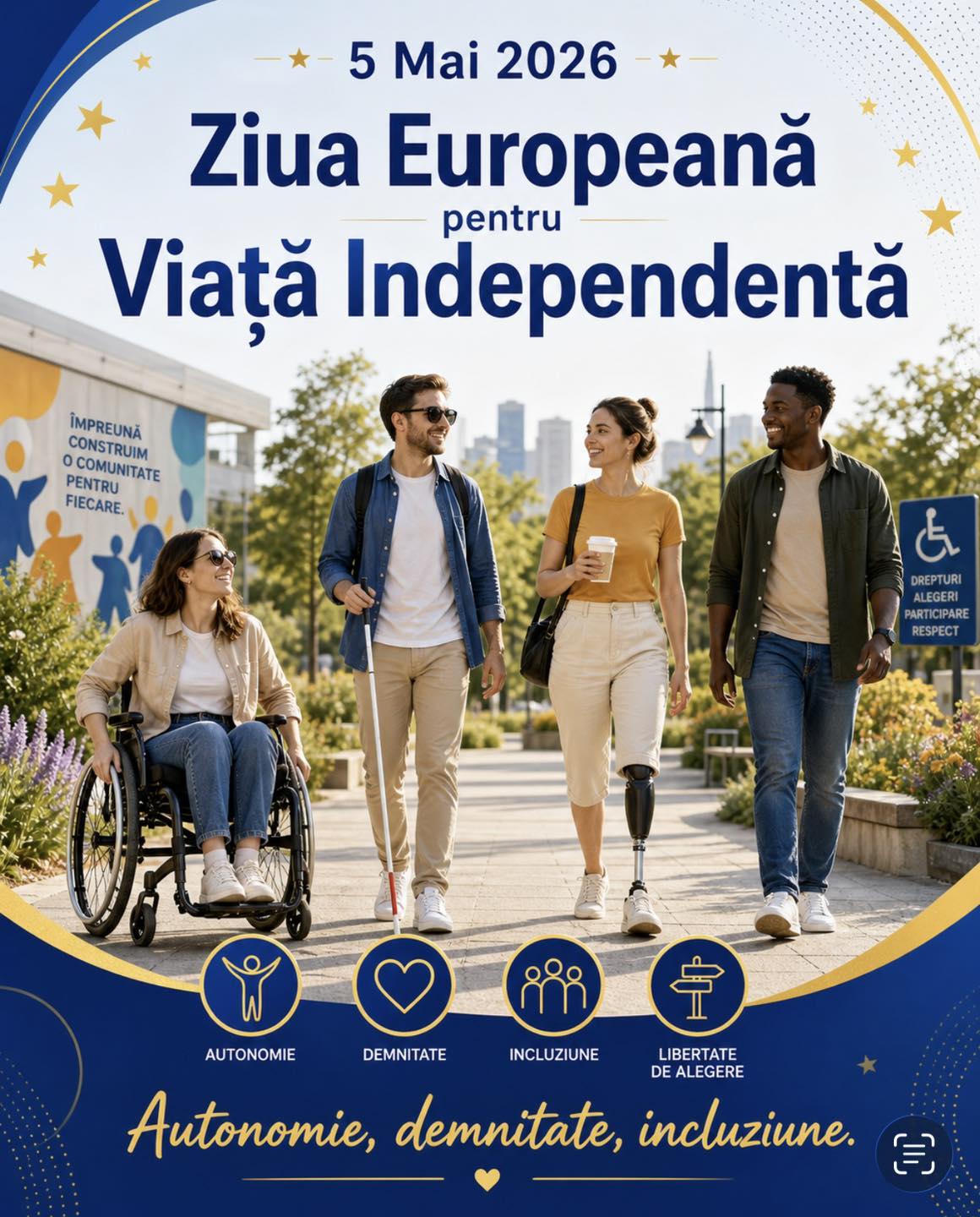 Ziua Europeană pentru Viață Independentă: DGASPC Argeș subliniază dreptul la autonomie și incluziune socială
