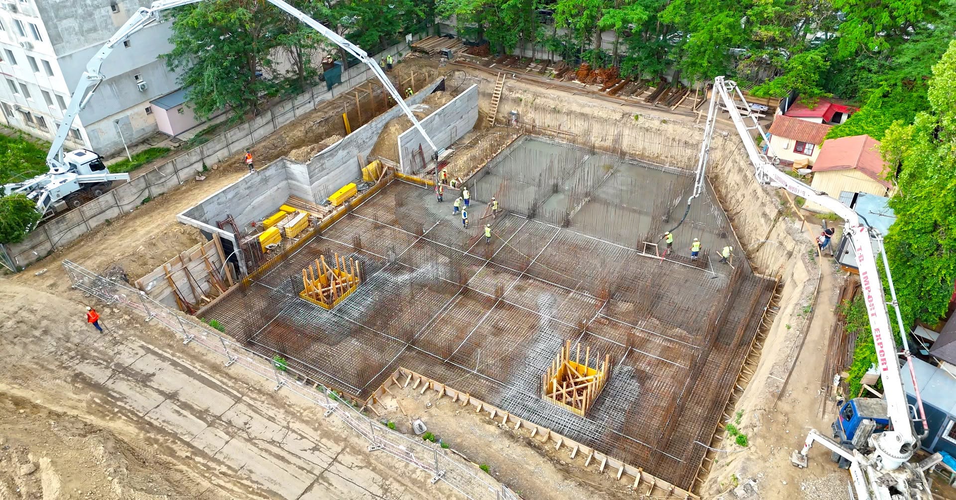 Galați: 500 de metri cubi de beton vor fi turnați astăzi la viitorul Centru de Îngrijiri Paliative, pe o suprafață de aproape 900 mp