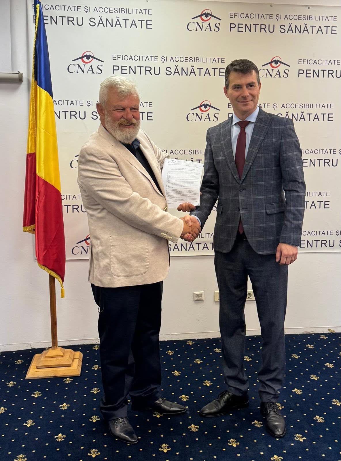 Președintele CNAS a semnat Contractul Colectiv de Muncă împreună cu reprezentanții Federației Sindicatelor CAS, după mai bine de patru ani, în care un astfel de acord nu a existat