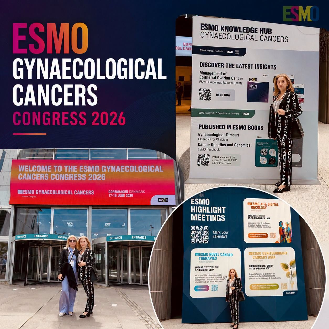 Prof. univ. dr. Monica Cîrstoiu participă la Congresul ESMO 2026 de oncologie ginecologică la Copenhaga