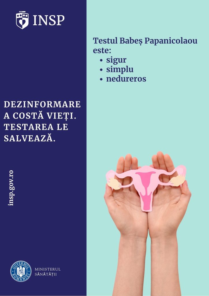 INSP trage un semnal de alarmă: Testul Babeș- Papanicolou nu cauzează cancer. Salvează vieți!