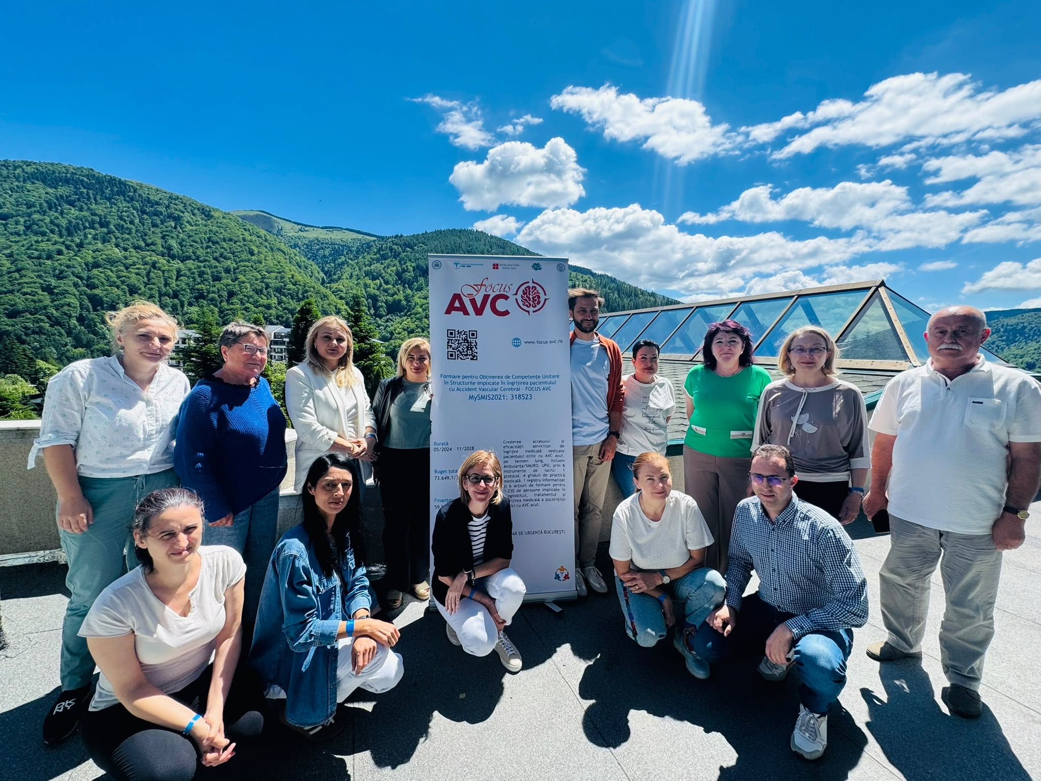 12 medici din UPU instruiți la Sinaia pentru managementul accidentului vascular cerebral în cadrul proiectului FOCUS AVC