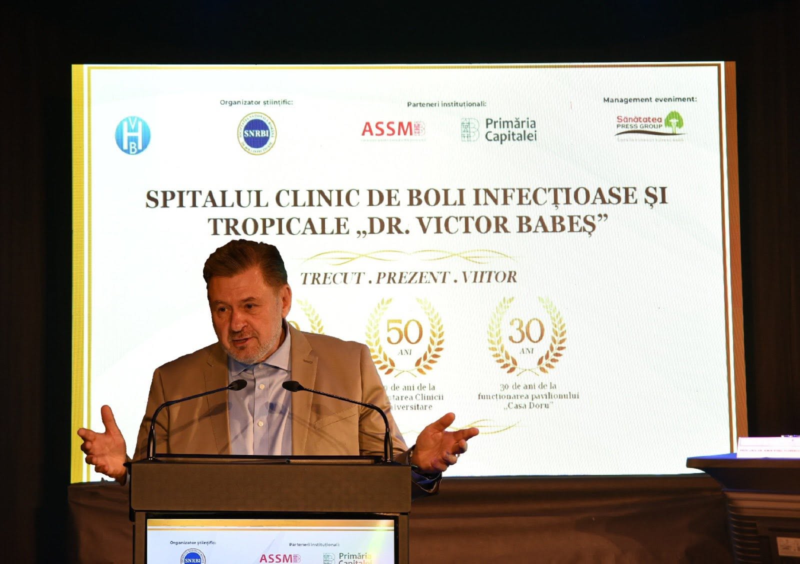 Prof. univ. dr. Rafila a subliniat, la aniversarea Spitalului „Victor Babeș”, importanța sănătății publice, a microbiologiei și a combaterii rezistenței la antibiotice