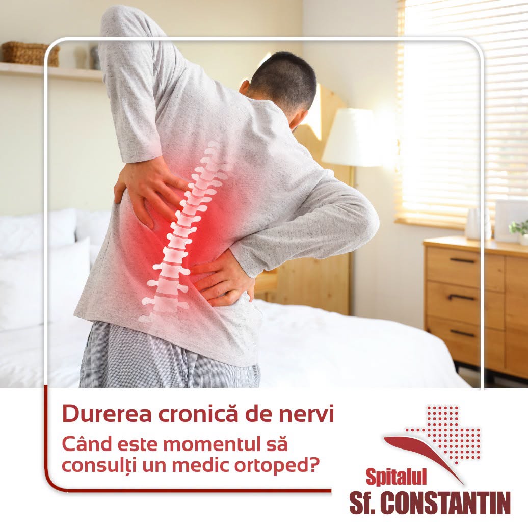 Spitalul Sf. Constantin atrage atenția asupra simptomelor care pot indica o compresie nervoasă și necesită evaluare medicală