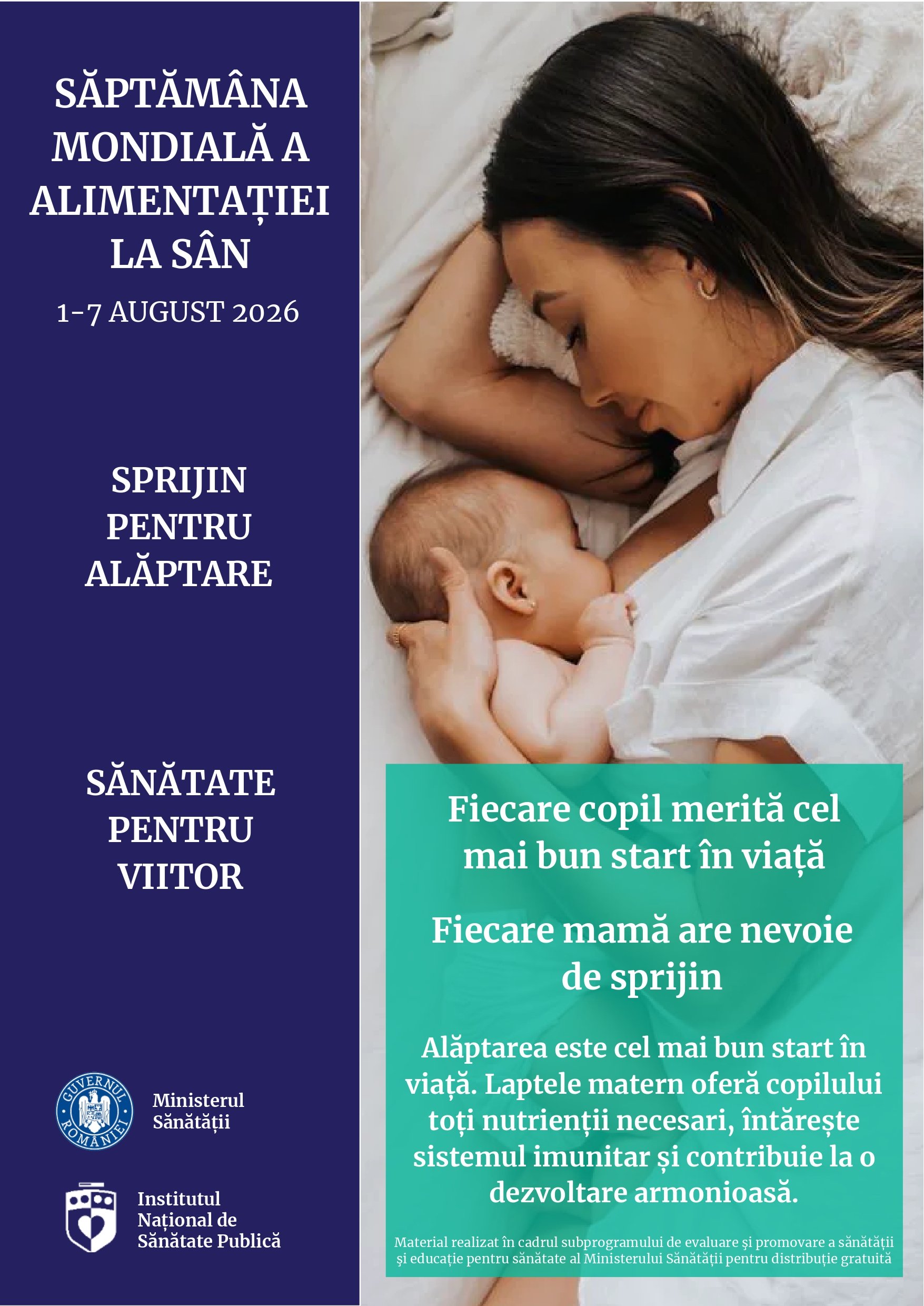 1-7 august 2026 – Săptămâna Mondială Săptămâna Mondială a Alimentației la Sân