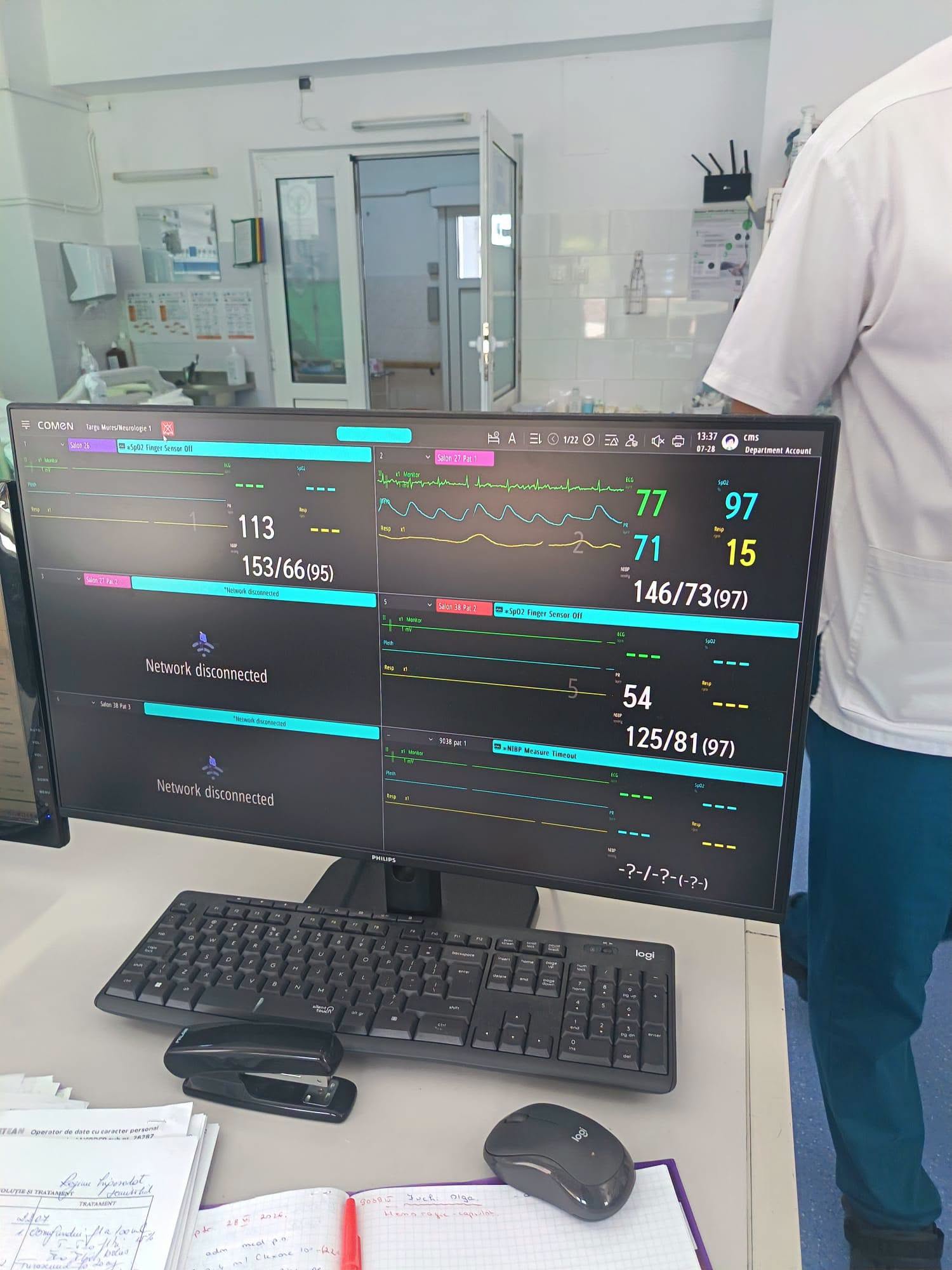 Echipamente noi pentru pacienţii cu AVC acut, la Unitatea de Accident Vascular Cerebral Acut din Târgu Mureş