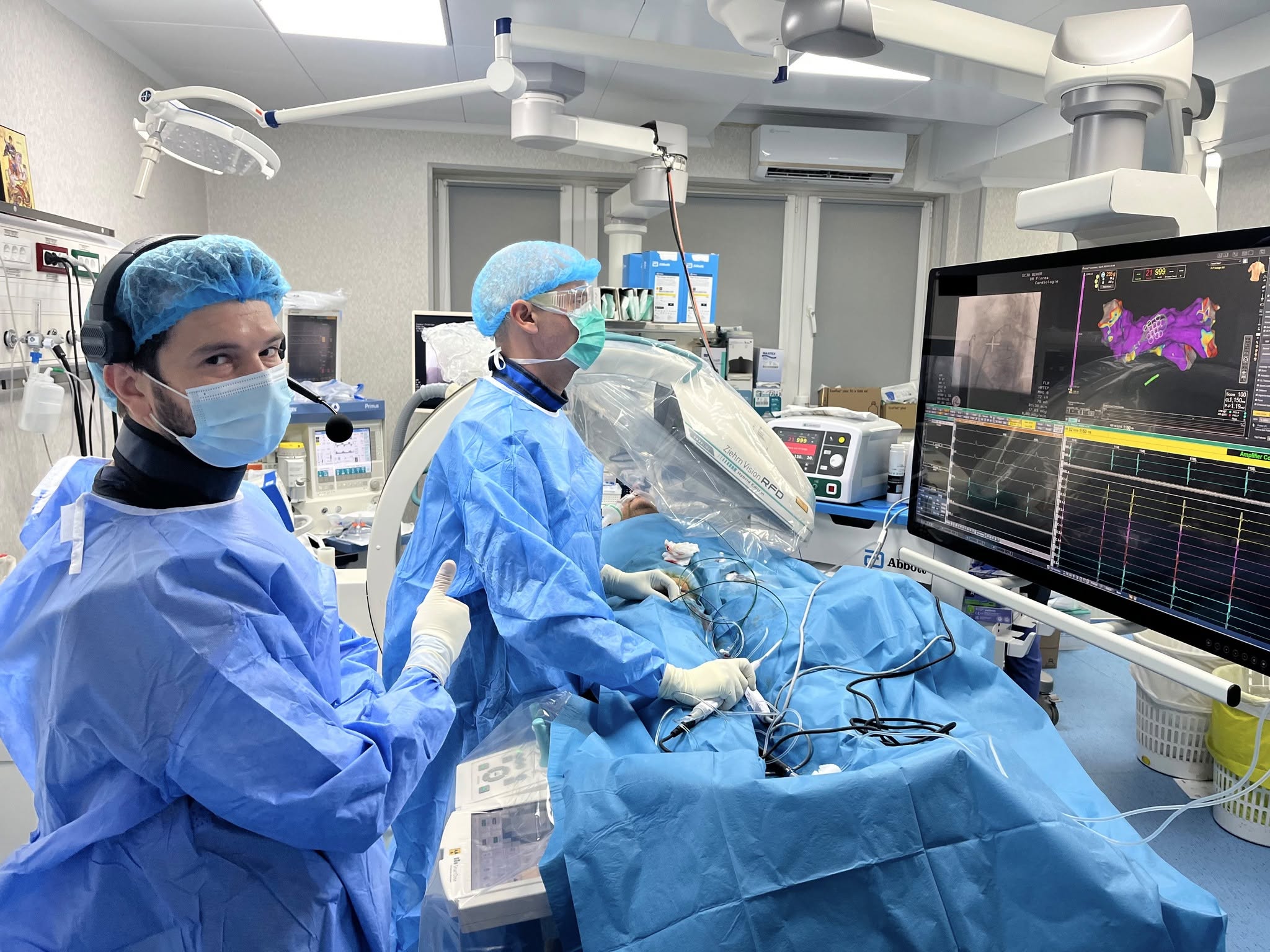 Premieră județeană la SCJU Bihor: Cinci proceduri complexe de ablatie cardiacă în două zile, realizate cu reconstrucția tridimensională a inimii