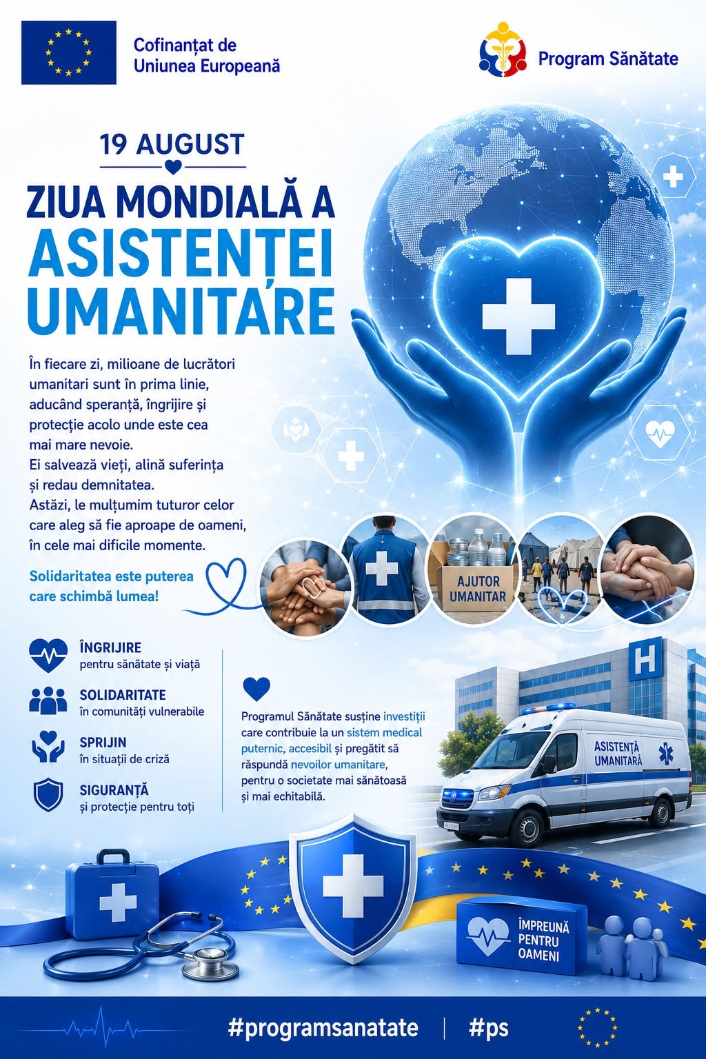 19 august – Ziua Mondială a Asistenței Umanitare