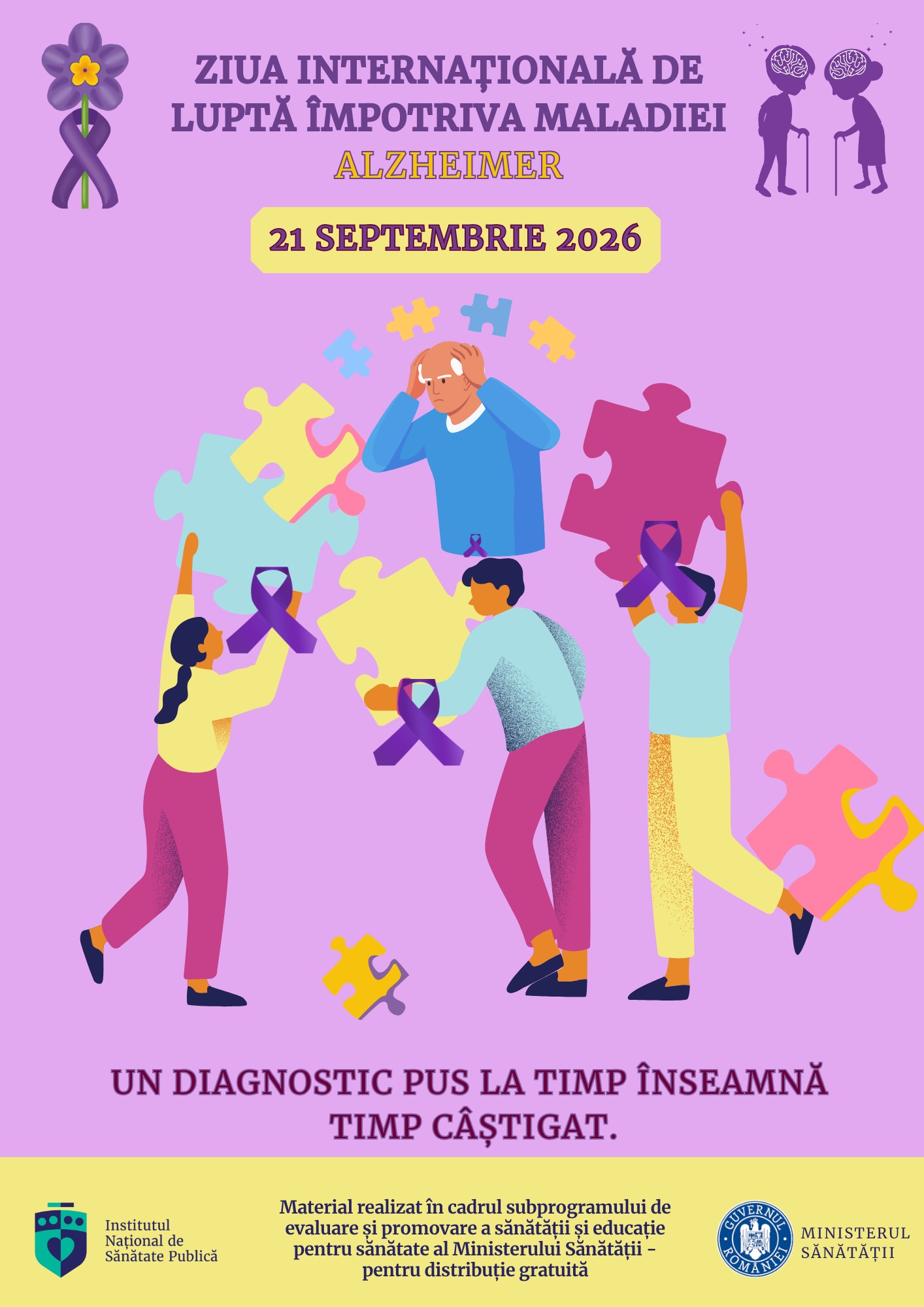 INSP: Peste 12.000 de cazuri noi de Alzheimer raportate în România în 2025