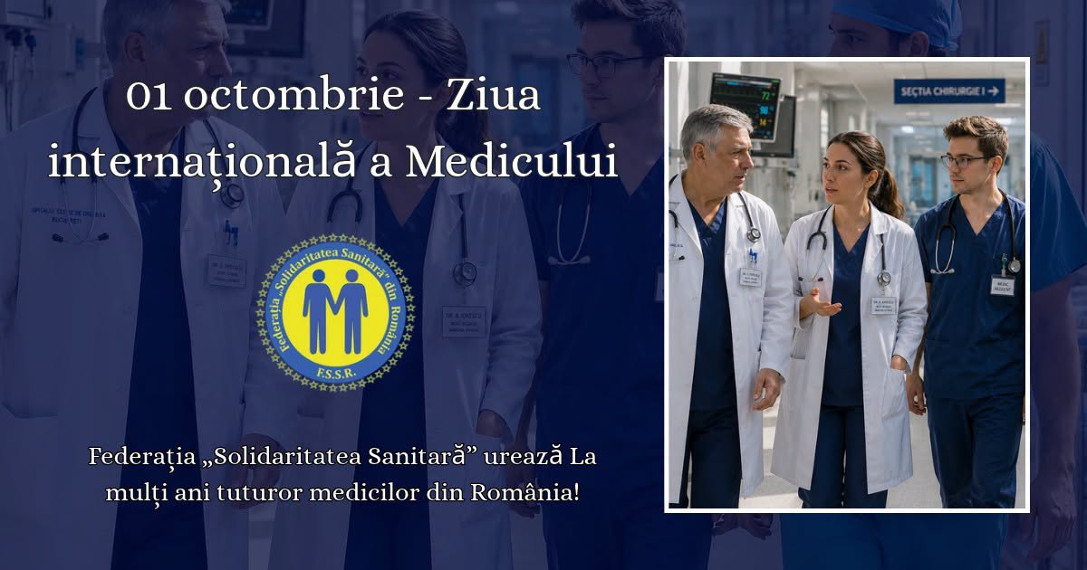 1 octombrie – Ziua internațională a Medicului