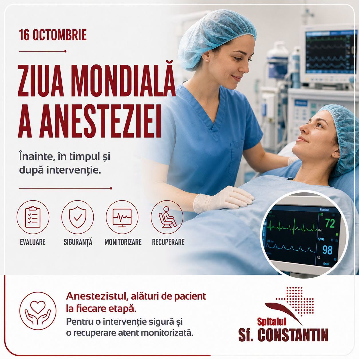 16 octombrie – Ziua Mondială a Anesteziei