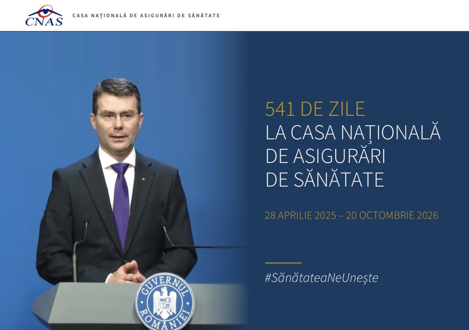 Conf. univ. dr. Horațiu Moldovan a publicat raportul mandatului său de la conducerea CNAS: 541 de zile în serviciul pacienților și al sistemului de sănătate din România