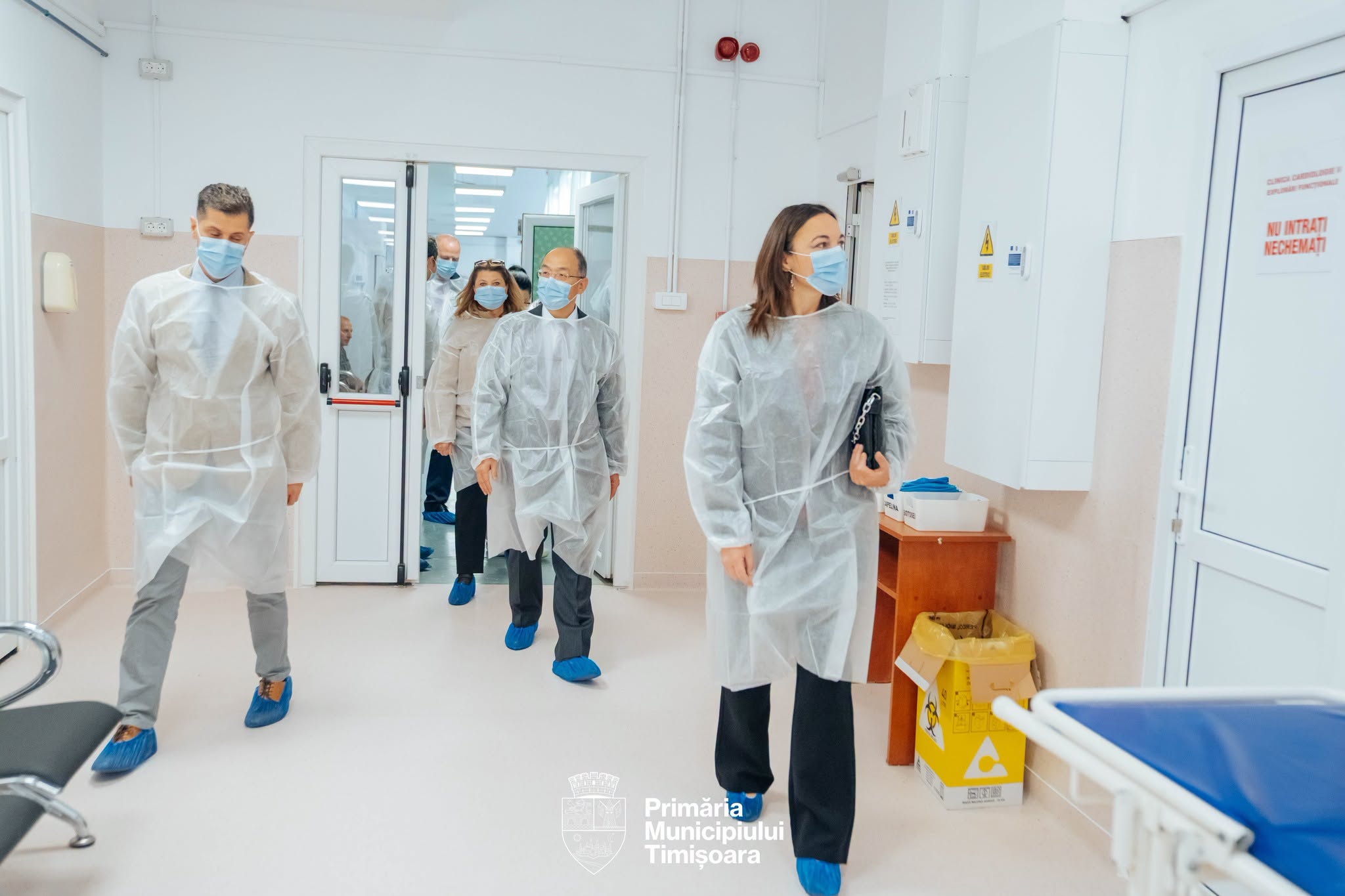 Delegație internațională în vizită la Spitalul Municipal Timișoara, în contextul proiectului de construire a noului spital
