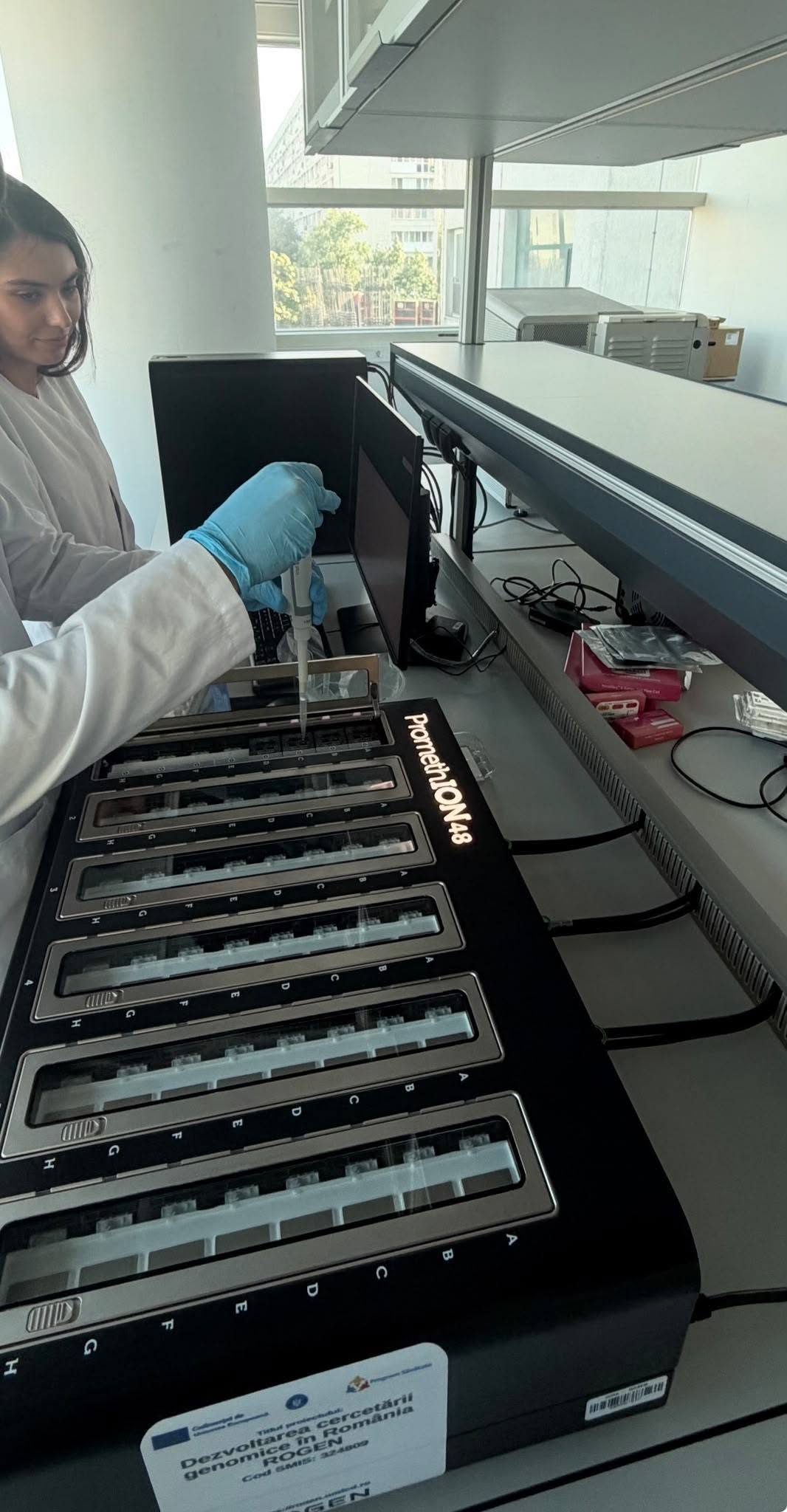 Premieră în cercetarea genomică din România: Prima sesiune completă de secvențiere Oxford Nanopore, finalizată la ICDG