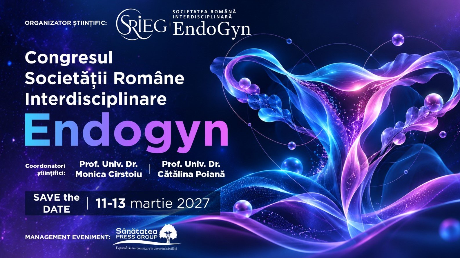 Primul Congres al Societății Române Interdisciplinare EndoGyn va avea loc în perioada 11–13 martie 2027